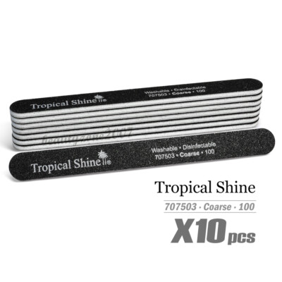 Nail Files Tropical Shine - 10 Pack, Double-Sided, Waterproof - Foto 2
