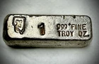 NCM Nevada Vintage Coin Mart Poured Loaf 1 oz .999 Silver Bar Ingot