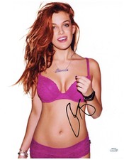 Riley Keough Signed Autographed 11x14 Hot Pink Lingerie Photo ACOA