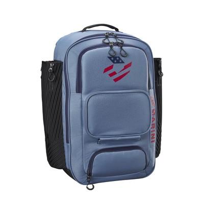 DeMarini Spectre V2 Backpack Element Navy Large Compartment with Fence Hook