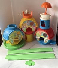 Vintage NERFULS Round Town Village Pets  Police  Home 80  s Parker Brothers