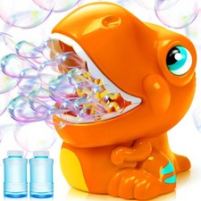JOYIN Dinosaur Bubble Machine, Bubble Blower with Solutions for Kids, Summer Out