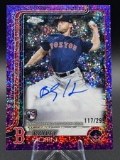 2025 Topps Chrome Bailey Horn RC Rookie #RA-BHO Auto Purple Speckle /299 Red Sox