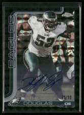 2025 Topps Chrome Football Hugh Douglas #CLA-HD Black Geometric Legends Auto /10
