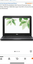 Dell 11" HD IPS Chromebook, Intel Celeron P