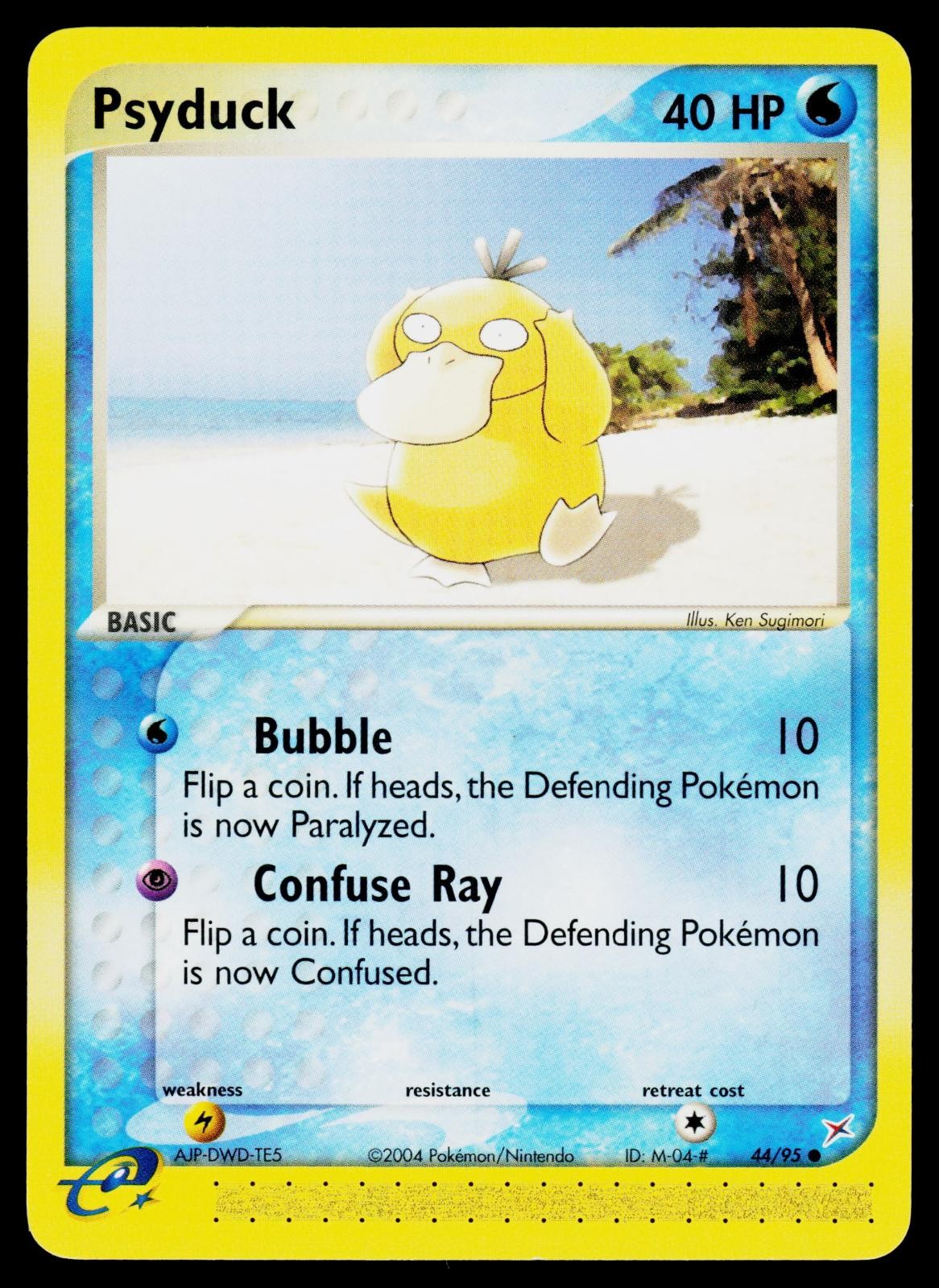 Psyduck 44/95 Common Team Magma vs Team Aqua Pokemon Lightly Played