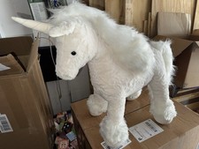 Large imported Luxury White Unicorn Plush Stuffed Animal Toy 1000