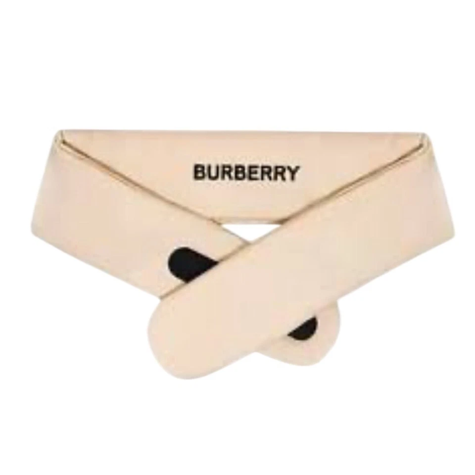 Burberry Beige Acolchado Sedoso Diadema Spa Lujo Baño Cosméticos Envoltura Foto 2 de 3