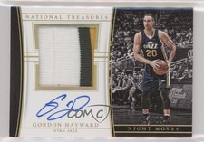 2015 National Treasures Night Moves Jersey Prime 18/25 Gordon Hayward Auto 00et