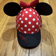 Walt Disney World Park Magical Minnie Mouse Hat Youth Polka Dot Mouse Ears Bow
