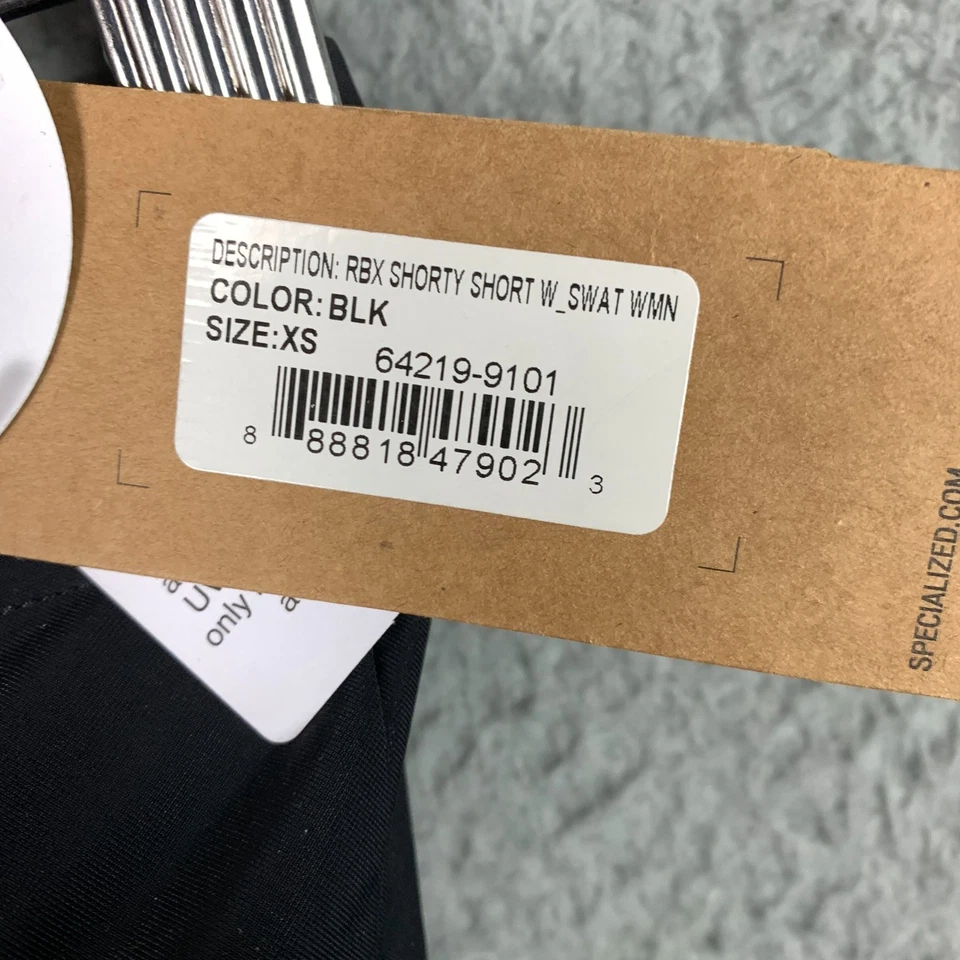 Specialized RBX Roubaix Shorty Shorts Women's XS Black W/ Swat Cycling NWT $99 - Image 4 of 4