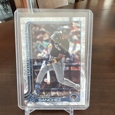 Topps 2022 Series One Base Set Jesús Sánchez #157 Miami Marlins Foilboard