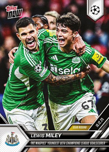 Lewis Miley - 2025-26 UCL Topps NOW® - Card 71 - PR: 409