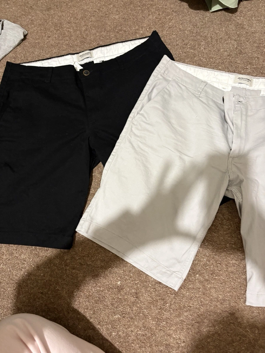 JACK & JONES Heren Basic Casual shorts Zwart
