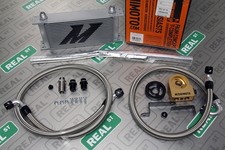 Mishimoto Thermostatic Oil Cooler Kit Silver Fits Wrx 08-14 Gr Ej255 Mishimoto Thermostatic Oil Cooler Kit Silver Fits Wrx 08-14 Gr Ej255