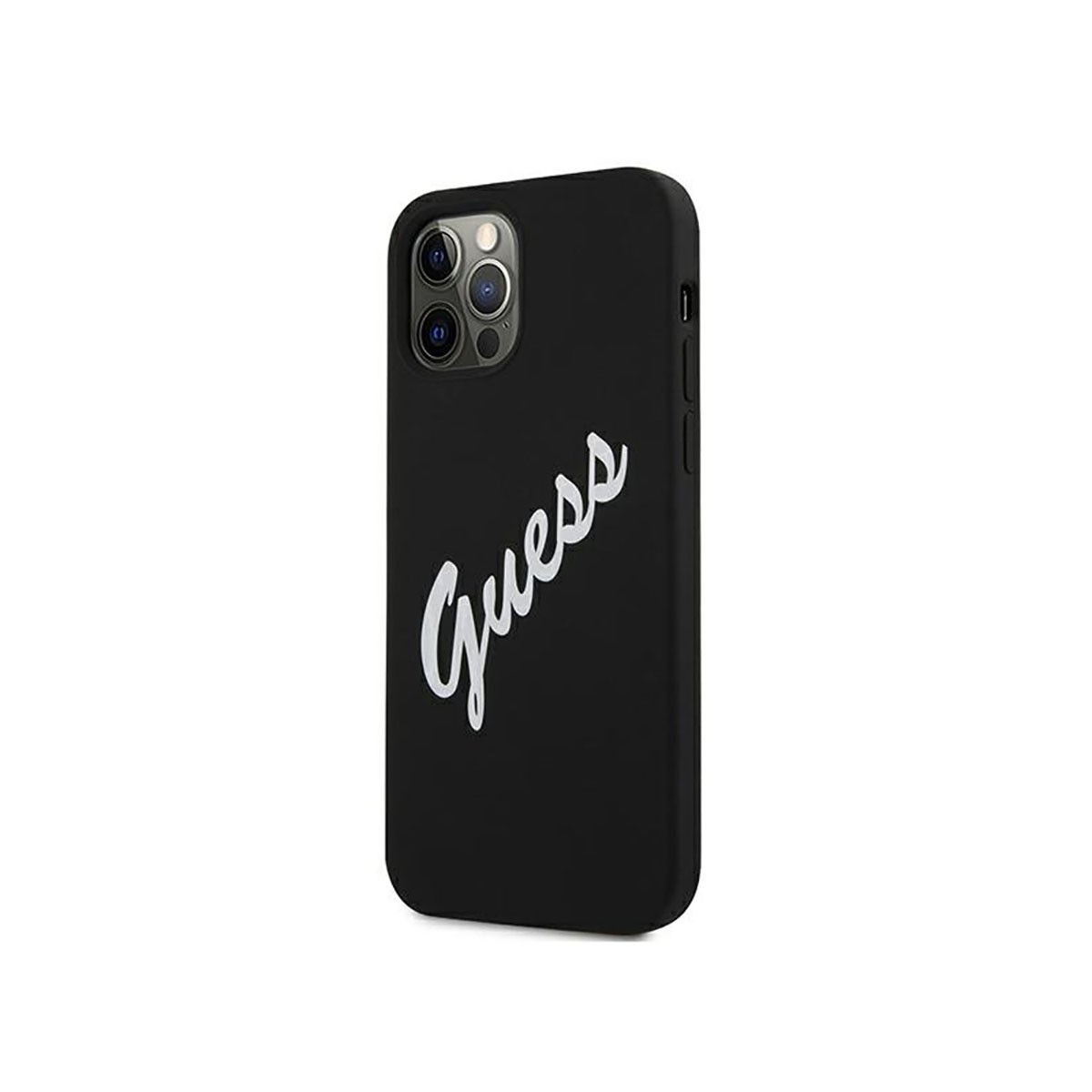 Coque iPhone 12 Guess antichoc en silicone TPU souple Collection Vintage