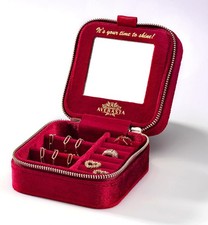 Luxury Plush Velvet Jewelry Box - Travel Jewelry Box - Travel Jewelry Case Organ
