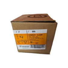 Bridgeport 966 2" Right Angle Conduit Clamp – NEW Box of 5 – Hot Dip Galvanized