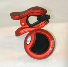 Silver Snark Red Clip On All Instrument Tuner w/ Microphone Built In Red-Sil