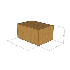15 10x7x5 Kraft Brown Corrugated Shipping Boxes 32 ECT Single-Wall New