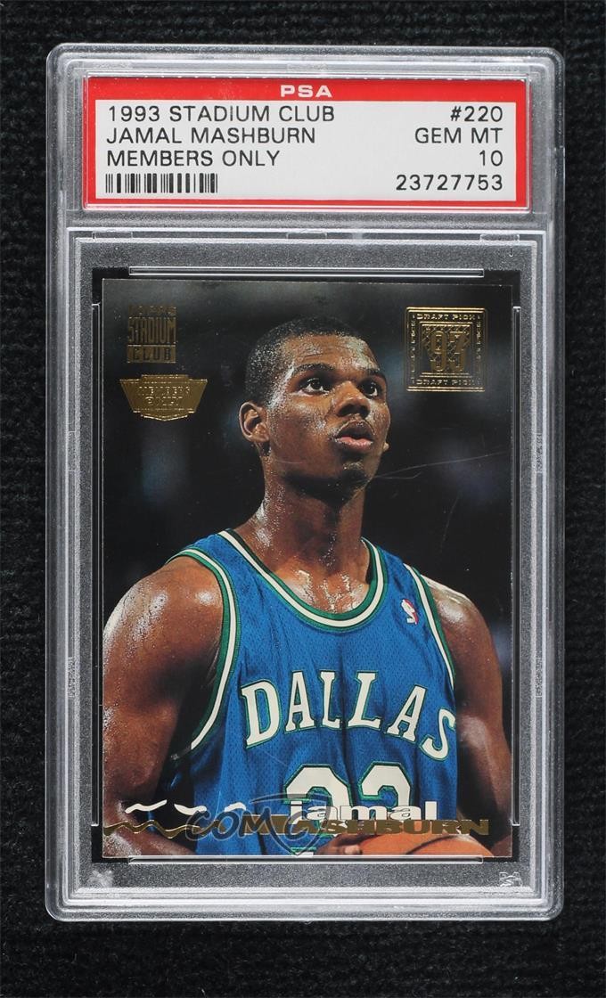 1993-94 Topps Stadium Club Draft Pick Members Only Jamal Mashburn Rookie RC 0s4a