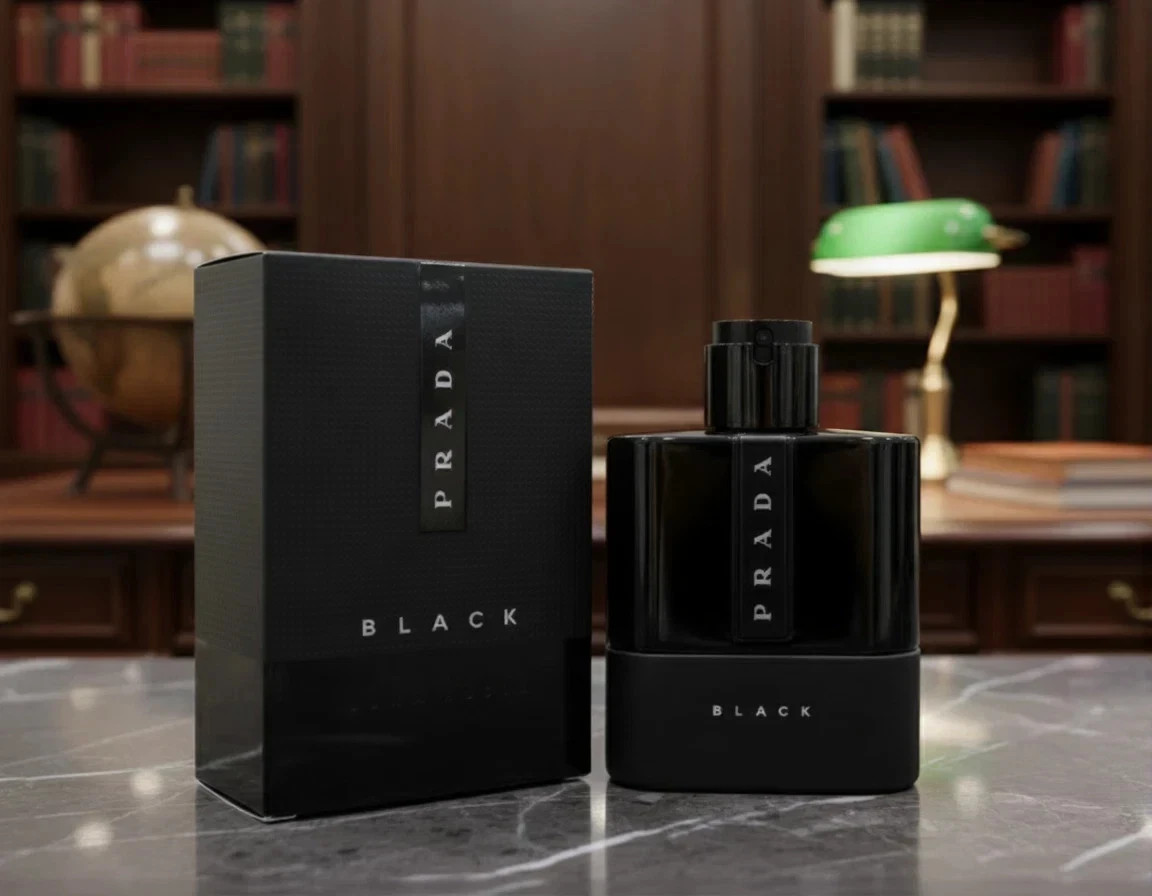 PRADA LUNA ROSSA BLACK EDP 3.3 OZ / 100ML REFILLABLE FOR MEN (NEW IN A BOX) thumbnail 2