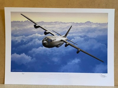 NO 1 signed Ltd Edition Luftfahrt Kunstdruck RAF Lockheed C-130 Hercules