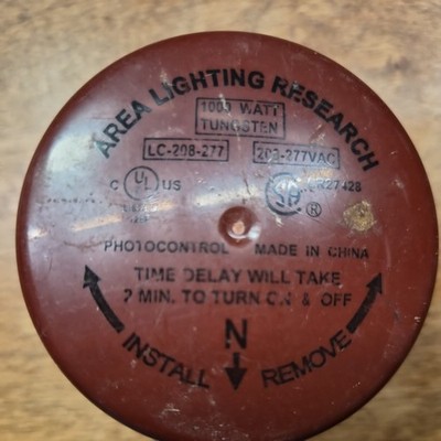 Area Lighting Research LC-208/277 Outdoor Lighting PhotoControl NOS #02G26