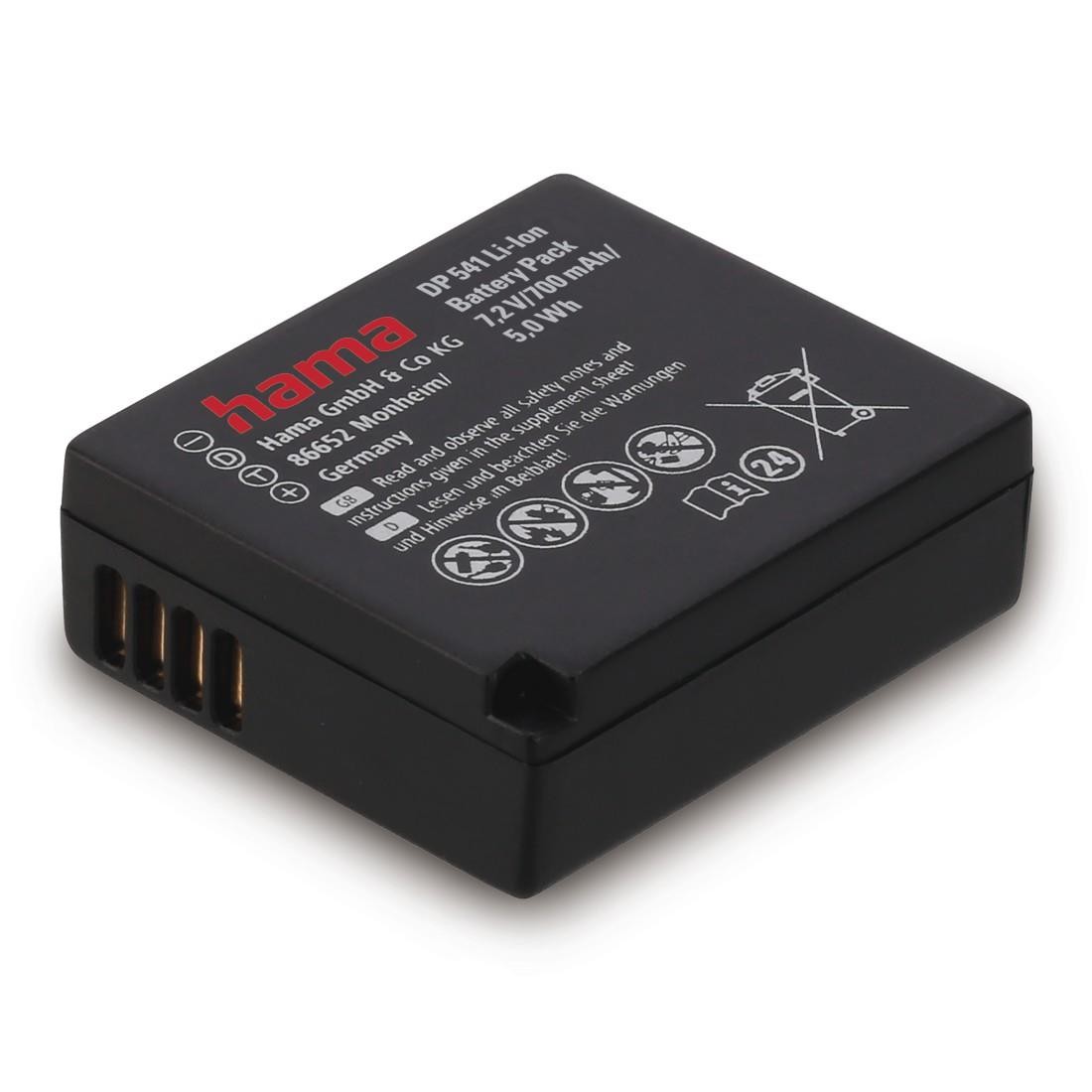 Batterie Li-ion Hama DP 541 haute capacité 1020mAh compatible Panasonic DMW-BLG10