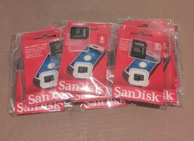 Lot Of 17 SanDisk 8GB MicroSD MicroSDHC SD SDHC With Adapter 