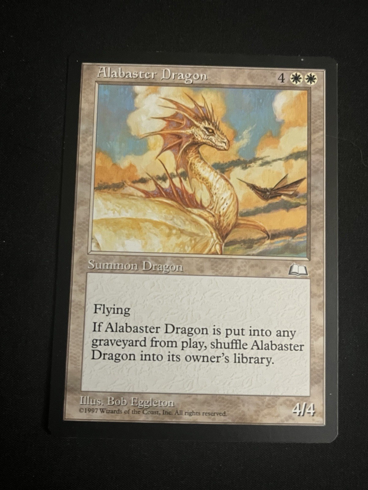 Alabaster Dragon Weatherlight Regular LP Magic The Gathering