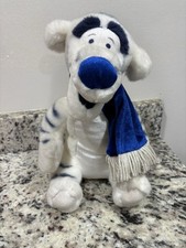 Disney Store Tigger Winter Wonderland Exclusive Blue  White Plush