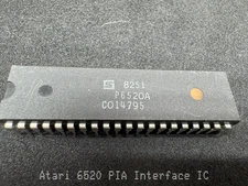 (1PC) Rockwell 6520 PIA Chip - Atari - Genuine IC from US Seller