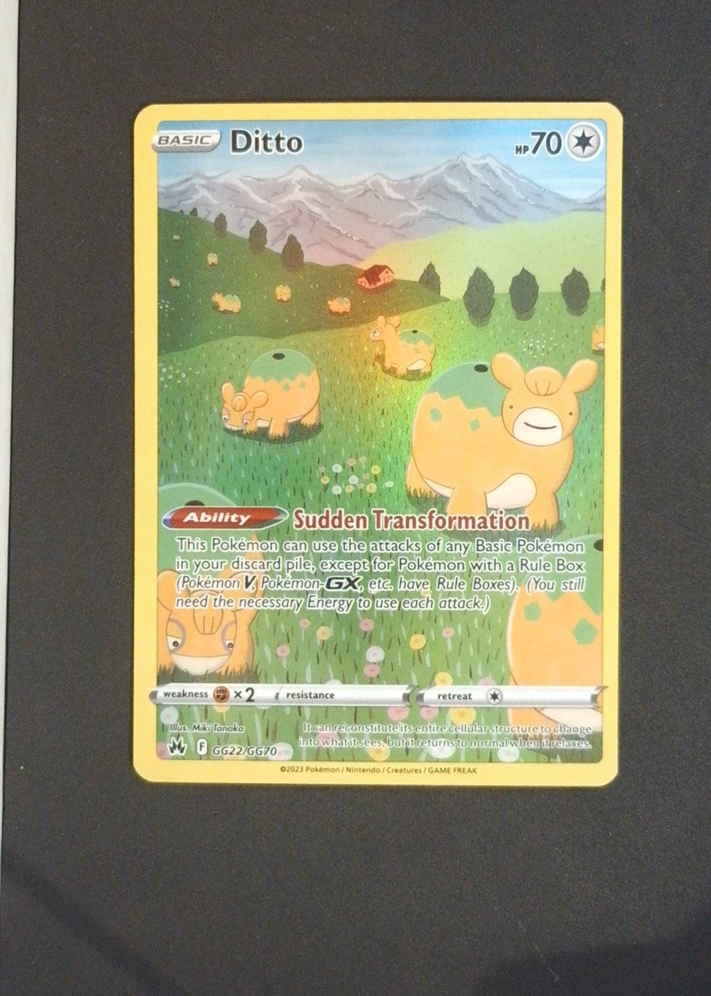 Ditto Pokemon SWSH: Crown Zenith: Galarian Gallery CRZ:GG #GG22 Holo NM