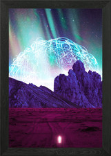 Das Gedankenfeld gerahmtes Wandbild Poster Leinwanddruck Bild