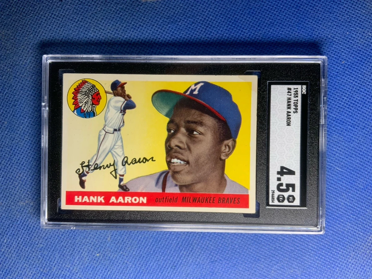 Hank Aaron 1955 Season Baseball Sports Trading Cards & Accessories