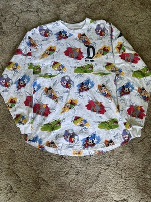 Disneyland Ink & Paint Spirit Jersey Shirt Small S All Over Print Classic Mickey
