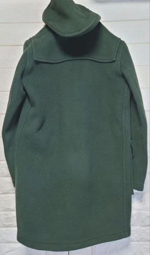 GLOVERALL FACTOTUM Green Duffle Coat M Wool UK Made Vintage Classic Japan image 2