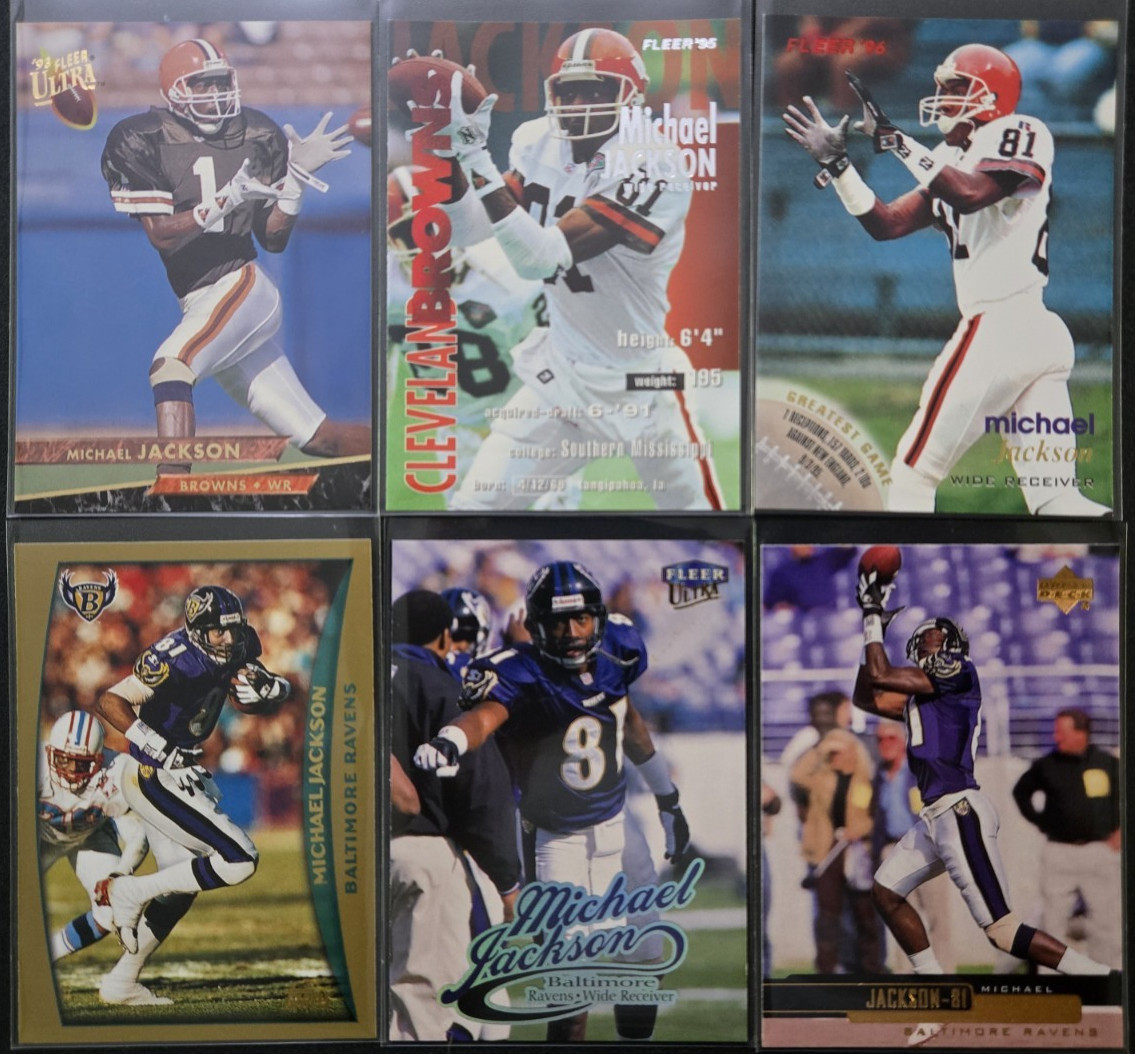 Michael Jackson 6 Card Lot Ultra Fleer Topps Upper Deck - BEST VALUE!