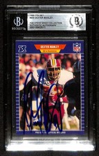 Dexter Manley Redskins Signed 1989 Pro Set Football Card Beckett