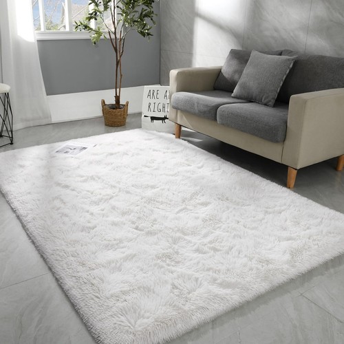 Hutha 6x9 Large Area Rugs for Living Room Super Soft Fluffy Modern Bedroom Ru...