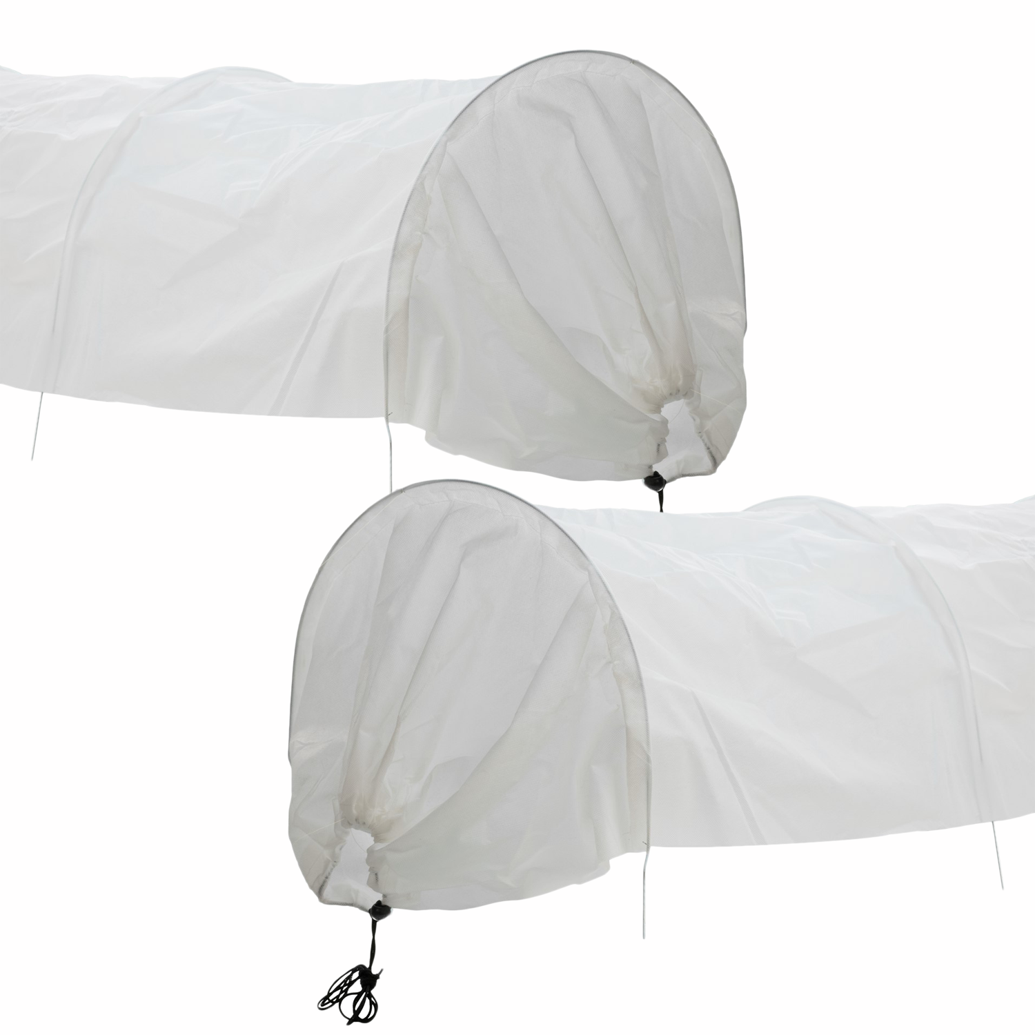 KCT TWIN PACK FLEECE GARDEN NET POLY GROW TUNNEL PLANT CLOCHE PROTECTION MESH