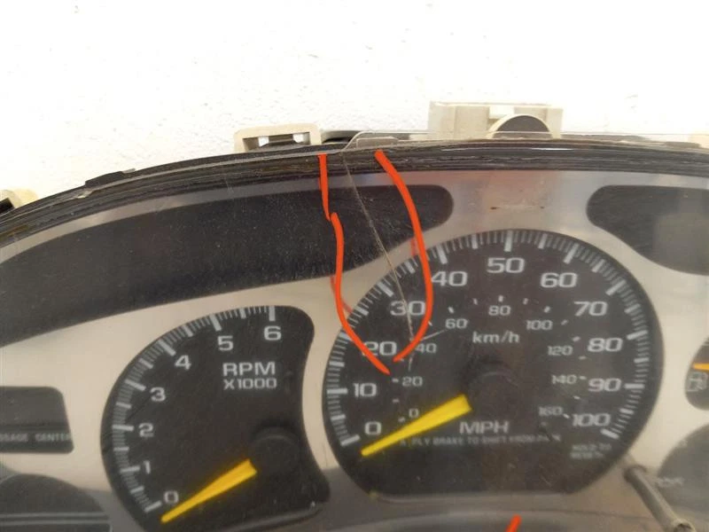 Velocímetro Cluster MPH US Market ID Dcfz 00-02 GMC Sierra 1500 15055362 Foto 4 de 4