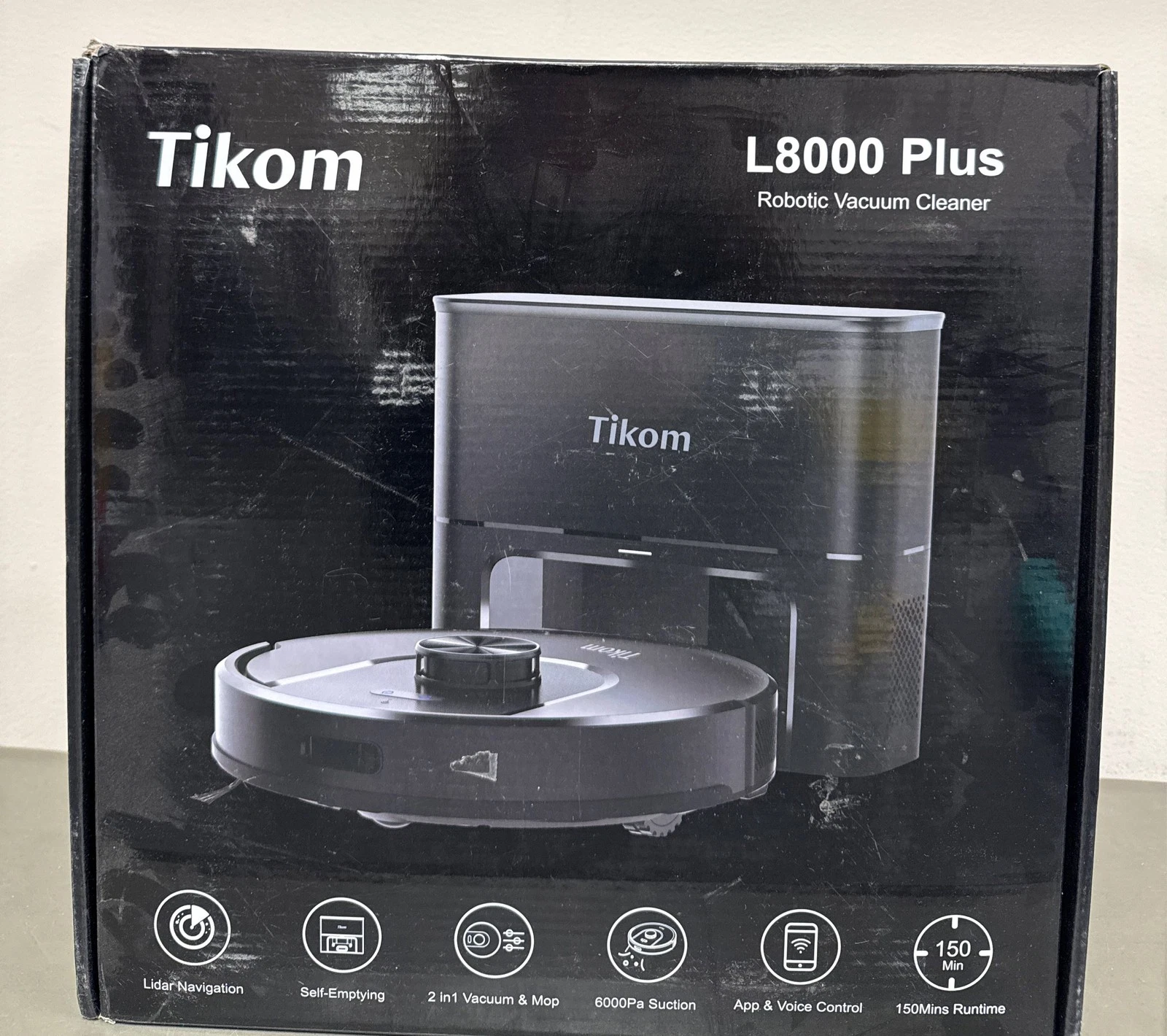 Tikom Robot Vacuum and Mop, 6000Pa Robotic Vacuum Cleaner with Self-Emptying Bas
Opens in a new wind