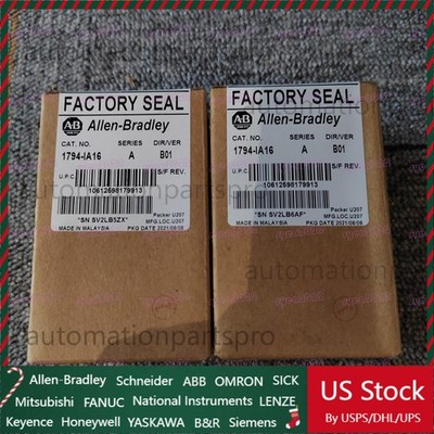 New Sealed Factory AB 1794-IA16 Flex 16 Point Digital Input Module 1794-IA16 US