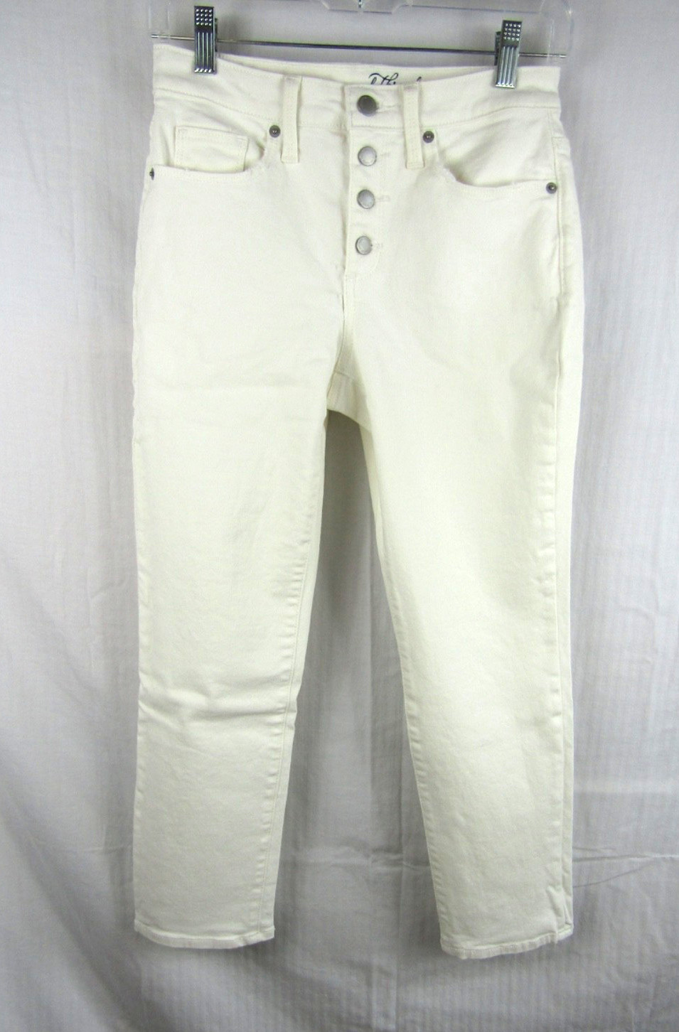 Universal Thread Off White Button Fly High Rise S… - image 1