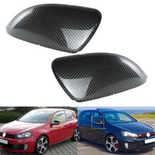 2x Carbonfaser-Stil Außenspiegel Spiegelkappe Für VW Touran 1T3,Golf 6 VI 5K1