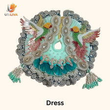 Laddu Gopal Dress With Mukut, Mala  Kangan.