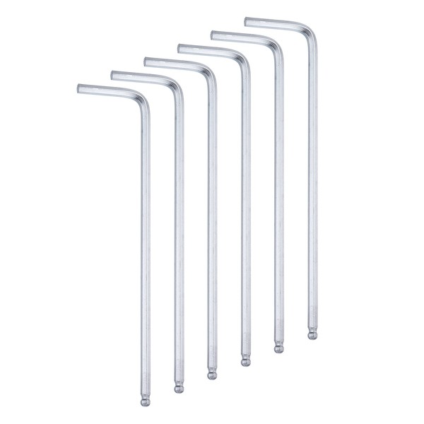 6X Kugelkopf-InnensechskantschlüSsel 2.5Mm Cr-V L-Form Silber-image