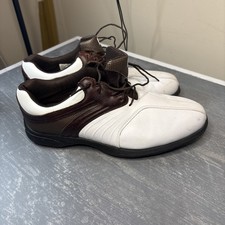 FOOTJOY Super Lites Mens Classic White Brown Golf Shoes- Size: 11 1/2M